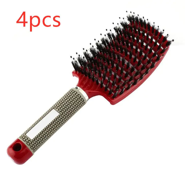 Hairbrush Anti Klit Brushy Haarborstel Women Detangler Hair Brush Bristle Nylon Scalp Massage Teaser Hair Brush Comb